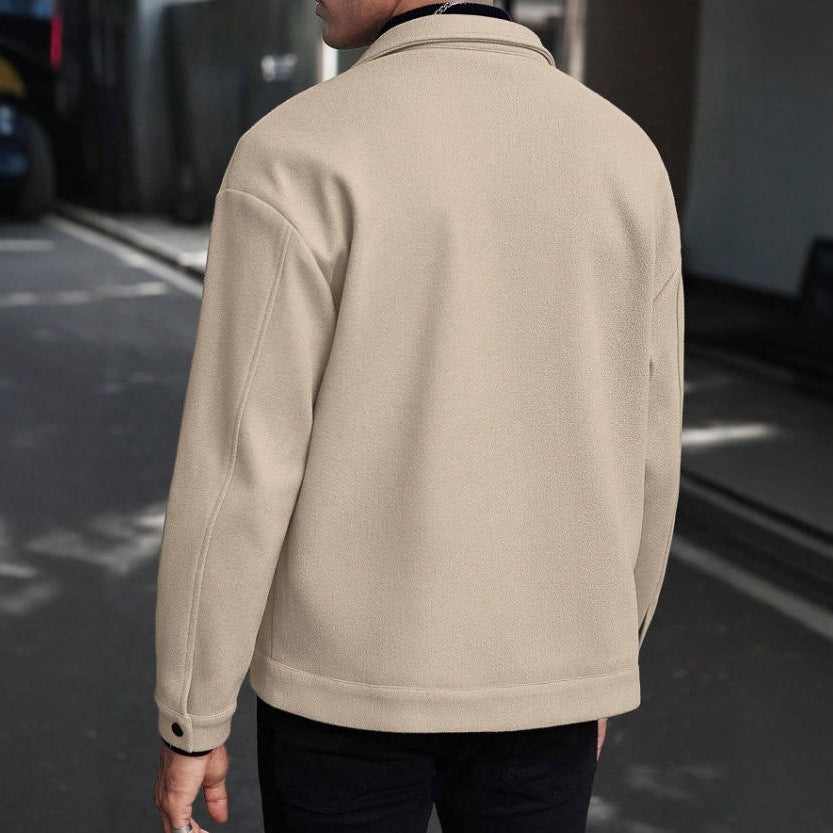 Herren lässige Overshirt Jacke mit modernen Details Echoarchiv