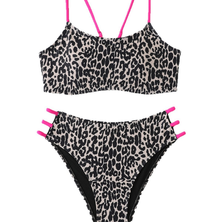 Damen Triangel-Bikini mit modischem Leopardenmuster Echo Archiv