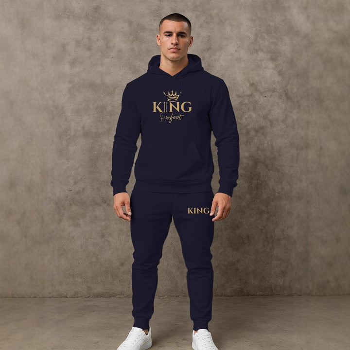 Herren Premium Kapuzenpullover und Jogginghose Set Echoarchiv