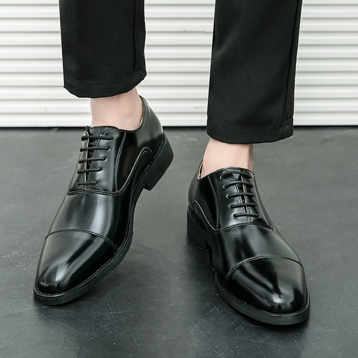 Herren klassische Oxford-Lederhalbschuhe mit Kappnaht, gepolstertem Lederfutter und rutschfester Gummisohle Echo Archiv
