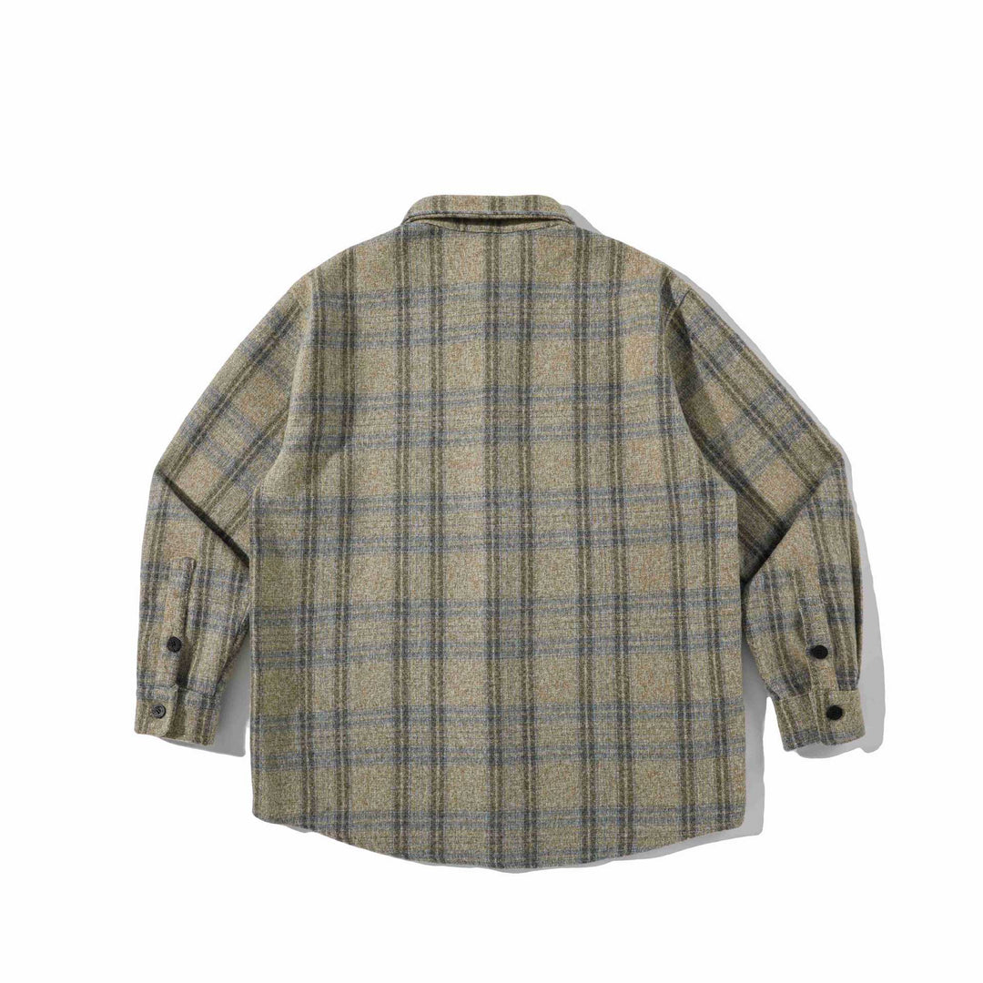 Herren Overshirt aus Wollmischung mit Karomuster Echoarchiv