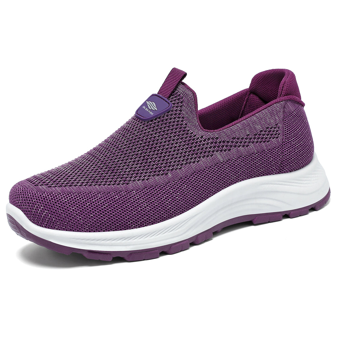 Damen nan nahtloser Strick-Comfort Slip-On Sneaker mit elastischem Einstieg und stoßdämpfender EVA-Zwischensohle Echo Archiv