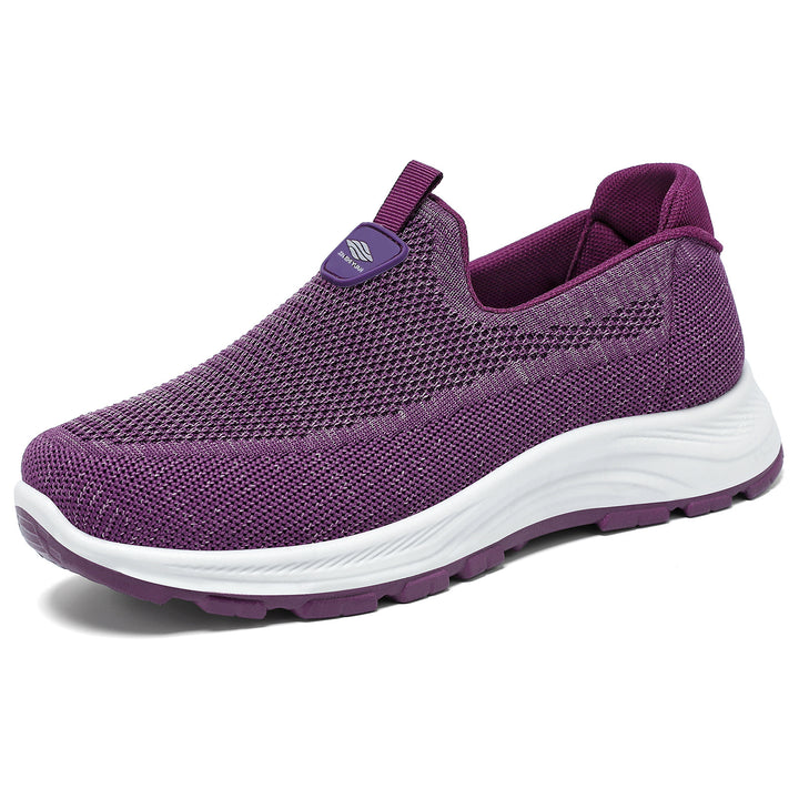 Damen nan nahtloser Strick-Comfort Slip-On Sneaker mit elastischem Einstieg und stoßdämpfender EVA-Zwischensohle Echo Archiv