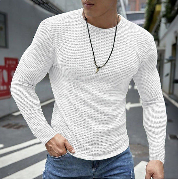 Herren vielseitiges Langarmshirt im strukturierten Design Echoarchiv
