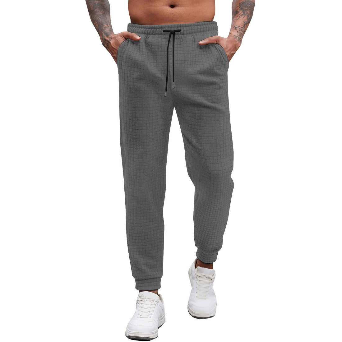 Herren bequeme Freizeithose mit strukturiertem Design – Sorevano