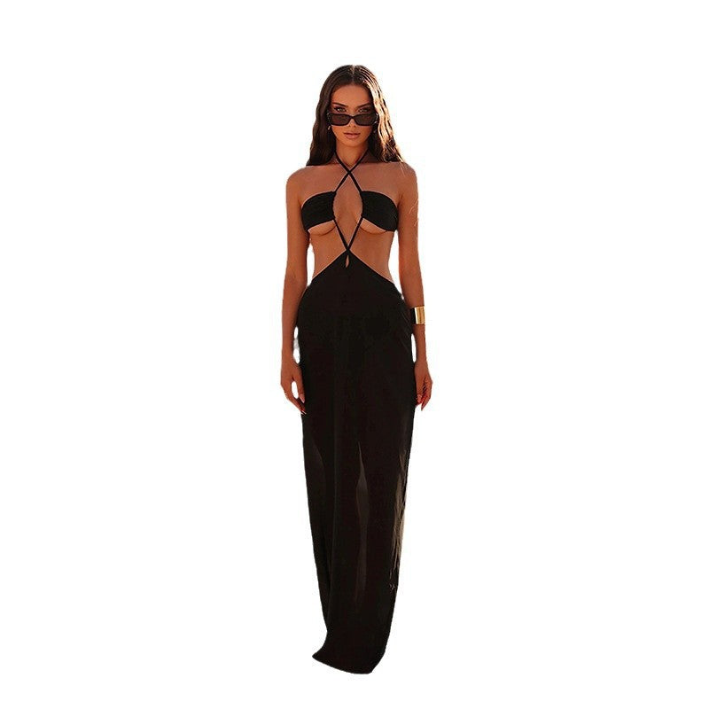 Damen aufregendes Cut-Out Maxikleid Echo Archiv