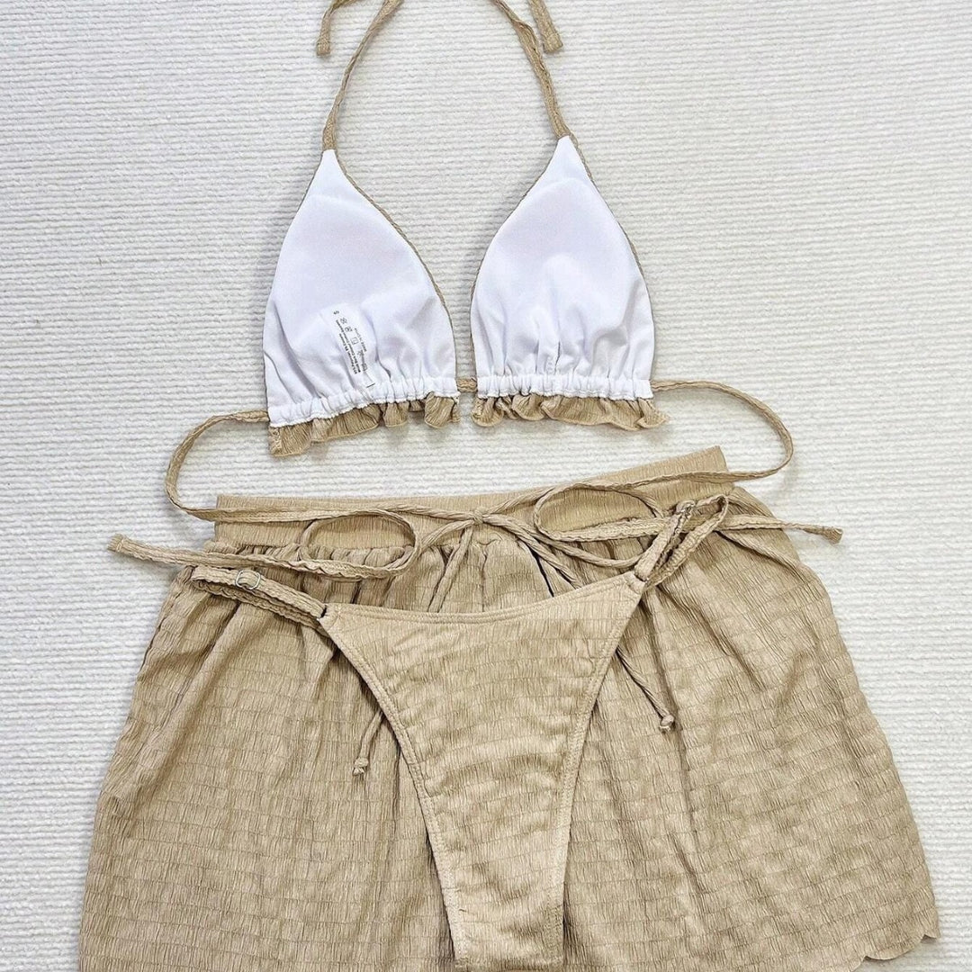 Damen Triangel-Bikini-Set mit lässigen Shorts Echo Archiv
