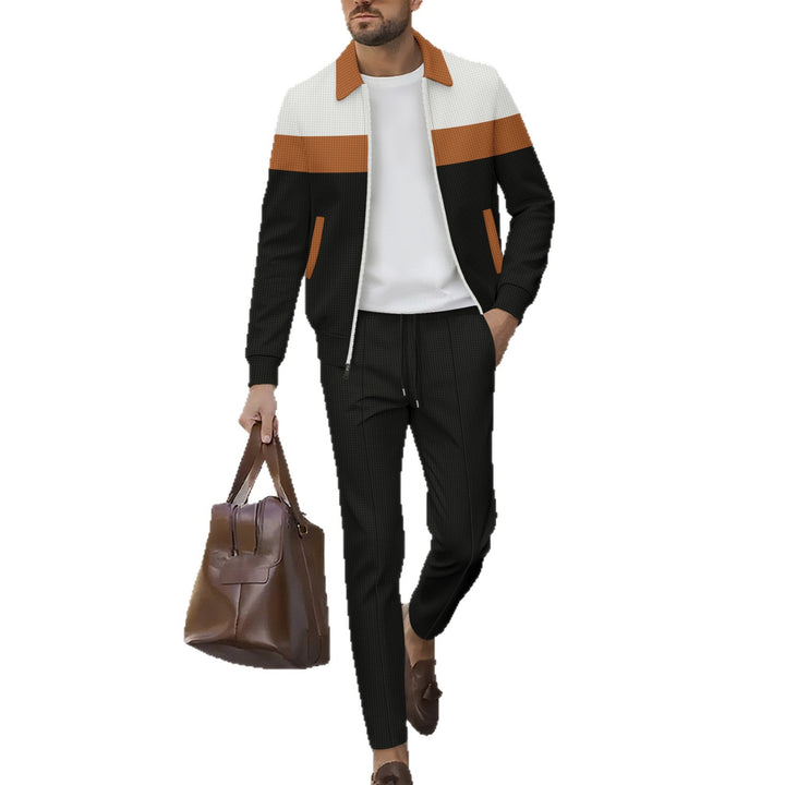 Herren modisches Freizeitjacken- und Hose-Set Echoarchiv