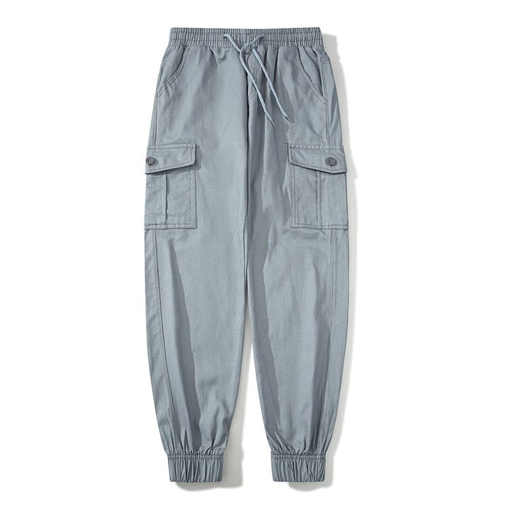 Herren Cargo-Joggerhose mit elastischem Bund, Klappentaschen und gerippten Knöcheln Echo Archiv