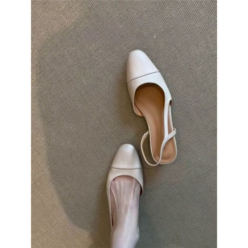 Damen Slingback-Ballerinas mit quadratischer Zehenbox und elastischem Fersenriemen – Lioré