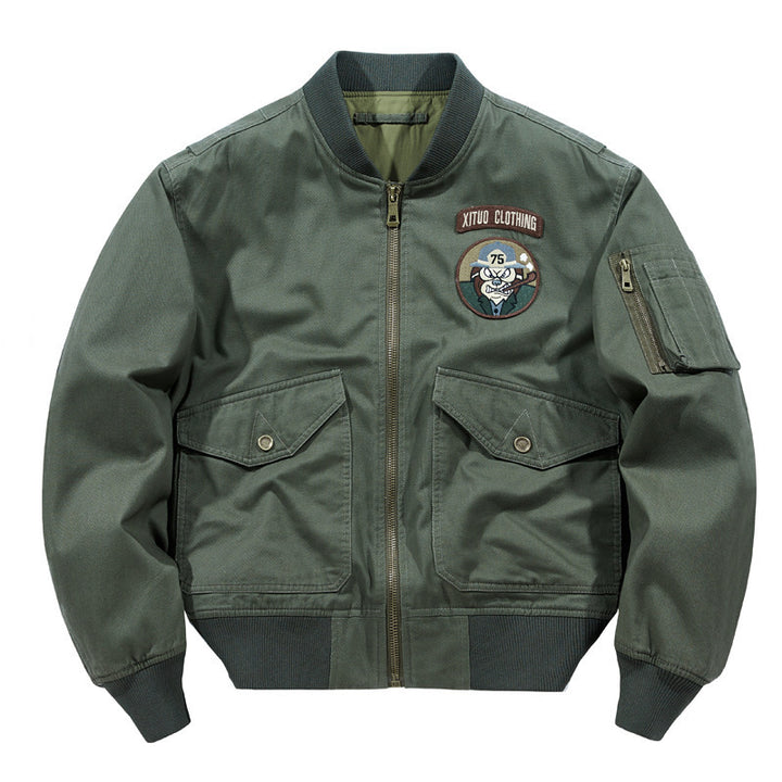 Herren Kurzblouson im Workwear‑Style mit Pattentaschen und Ärmel‑Utilityfach – Taviero