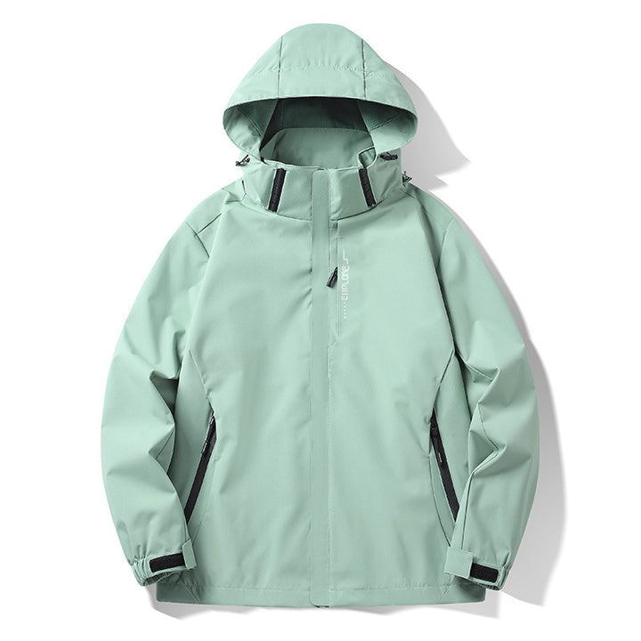Herren Wasser- und winddichte technische Kapuzen-Outdoorjacke mit verschweißten Nähten und atmungsaktivem Futter Echo Archiv
