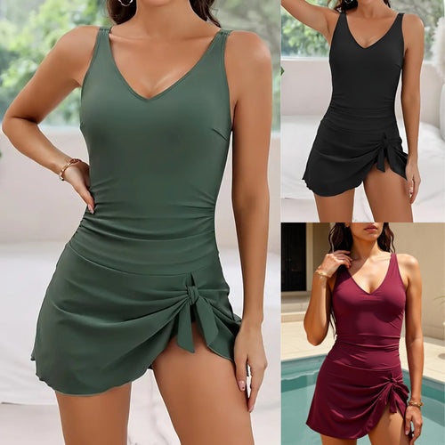 Damen Eleganter Badeset mit Wickelrock Echo Archiv