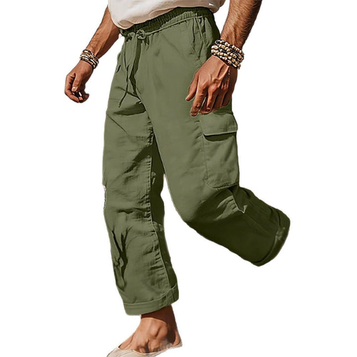 Herren Cargo-Hose mit vielseitigen Taschen und verstellbarem Bund Echoarchiv