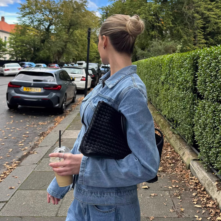 Damen Taillierte Jeansjacke mit konturierenden Abnähern Echo Archiv