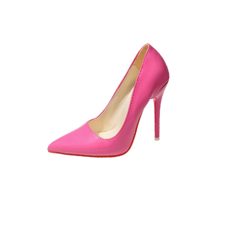 Damen Klassische High Heels mit spitz zulaufendem Design und hochglänzender Oberfläche Echoarchiv