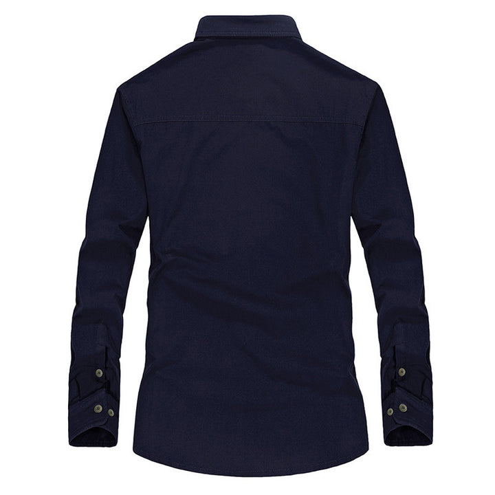 Herren Overshirt-Hemdjacke mit Sherpa-Innenfutter und Brustpattentaschen Echo Archiv