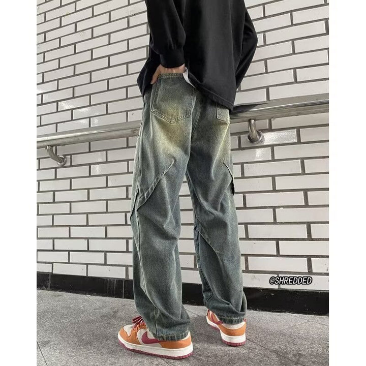 Herren Weitgeschnittene Cargo-Jeans Echoarchiv