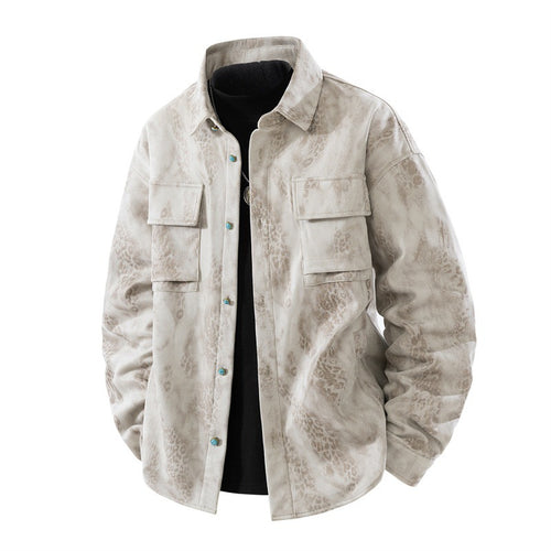 Herren Lässige Lederjacke Echo Archiv
