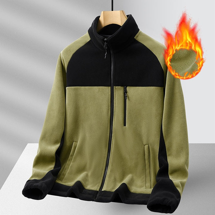 Herren Fleecejacke mit hohem Kragen Echo Archiv