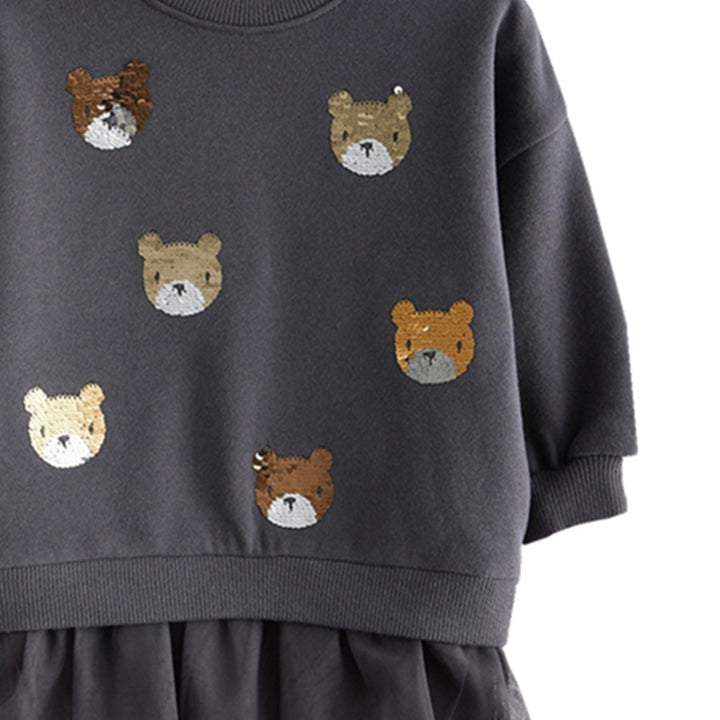 Mädchen Sweatshirt mit Tüllunterrock und tierischen Applikationen Echo Archiv