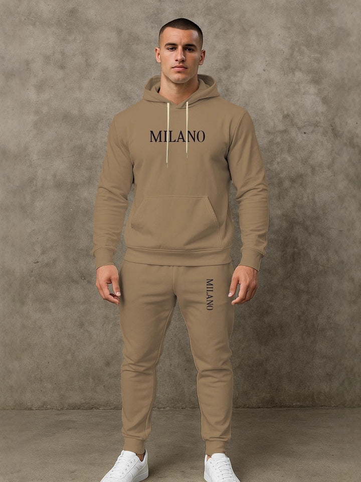 Herren modischer Hoodie und Jogginghose Set Echoarchiv