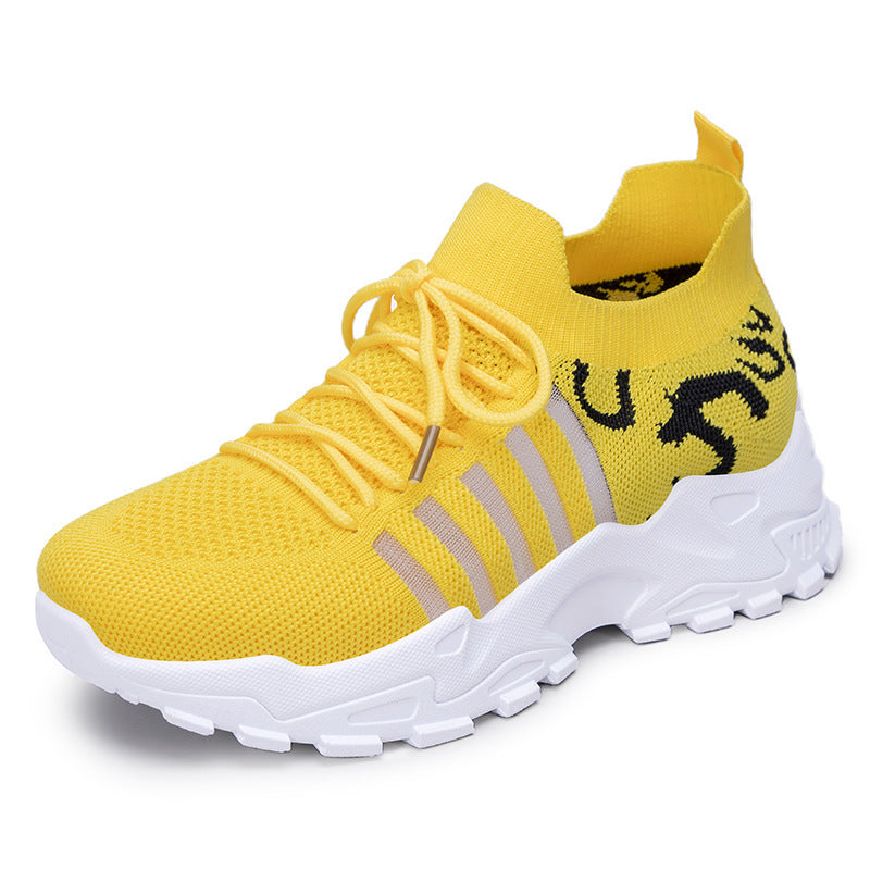 Damen Sportliche Atmungsaktive Sneakers mit elastischem Leisten und rutschfester Sohle Echo Archiv