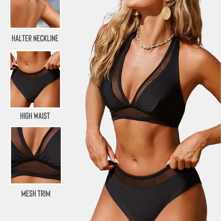 Damen Transparenter Bikini mit raffinierter Schnittführung Echo Archiv
