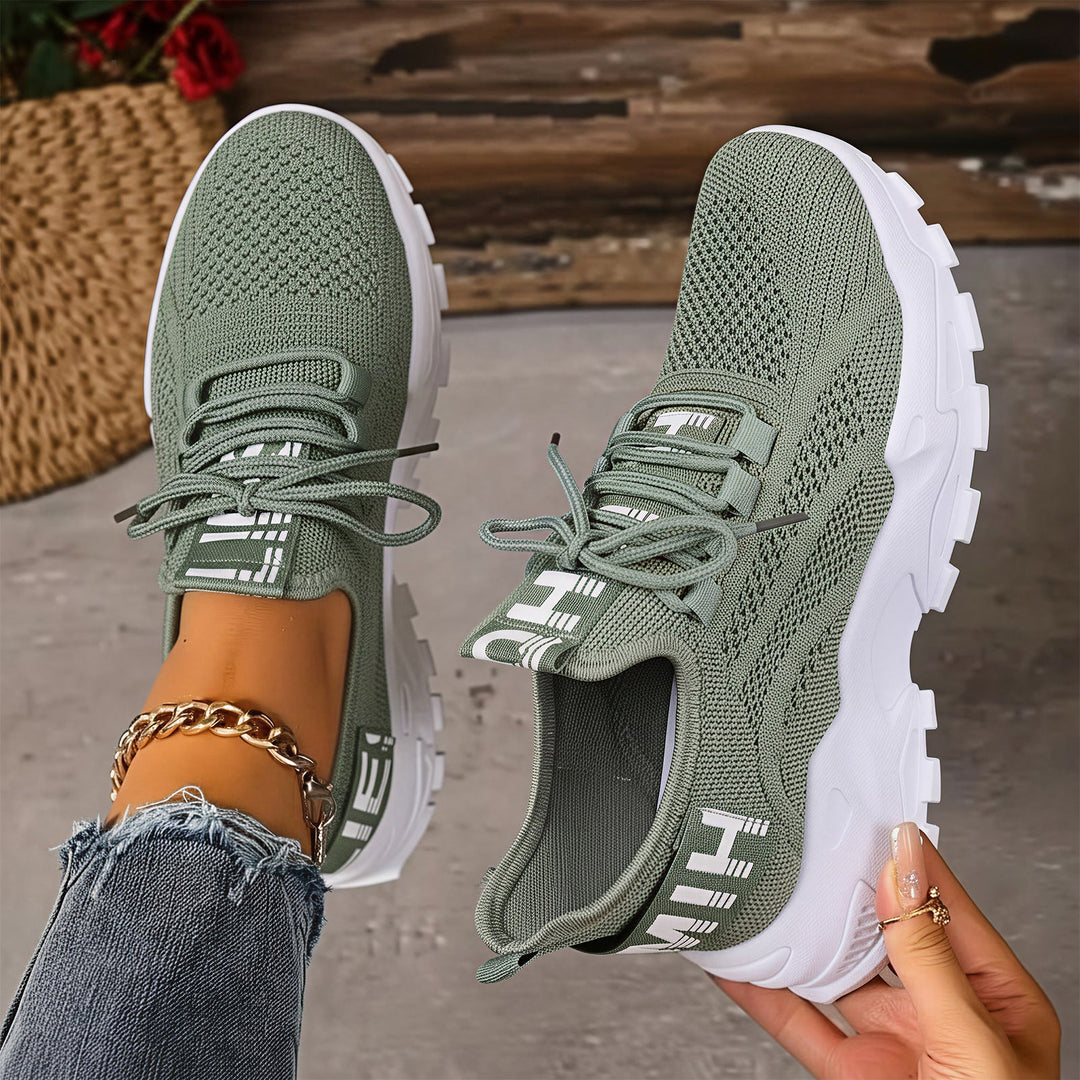 Damen Leichte und atmungsaktive Sport Sneakers mit elastischer Sohle – Lioré