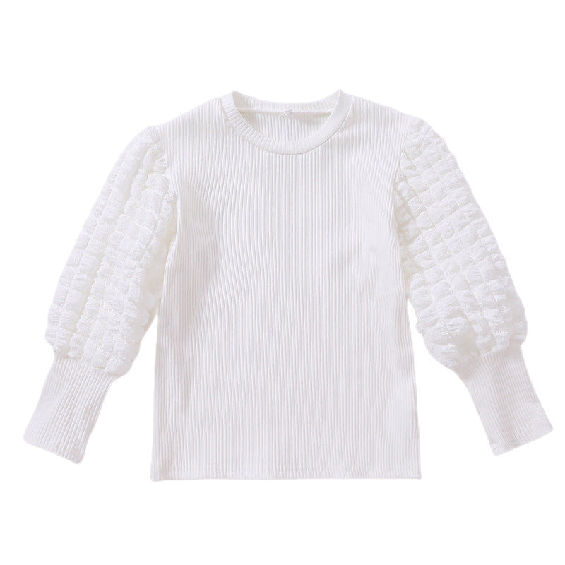 Damen modischer Pullover mit voluminösen Rüschärmeln Echo Archiv
