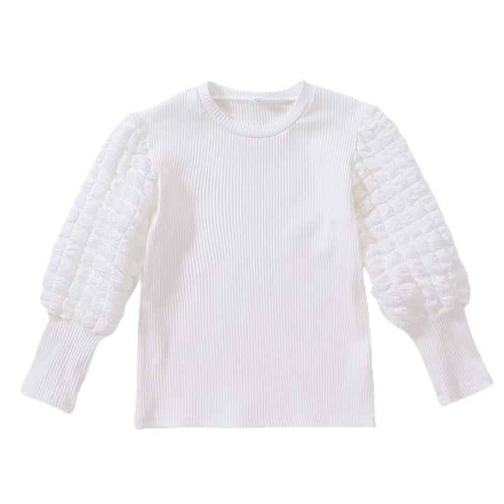 Damen modischer Pullover mit voluminösen Rüschärmeln Echo Archiv