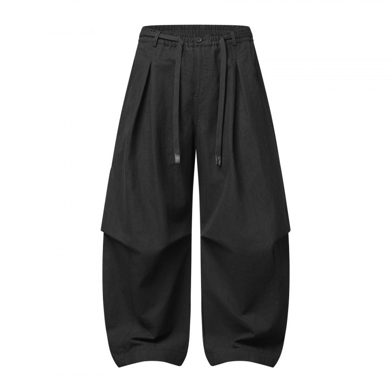 Unisex Weite Lagenhose mit ballonförmiger Silhouette, hoher Leibhöhe und Kordelzug Echo Archiv