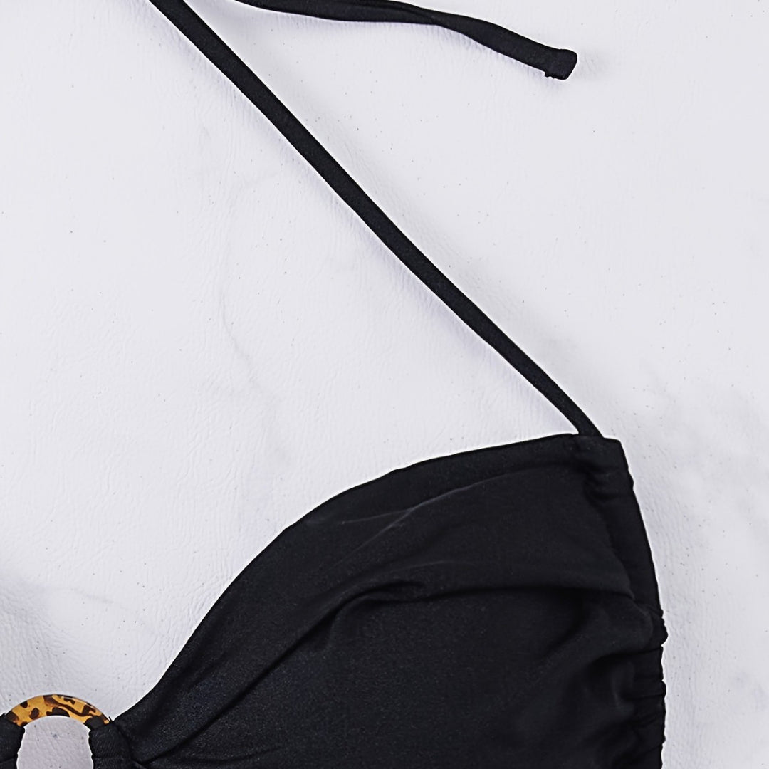 Damen Push-Up Bikini-Set mit modischem Ringdetail Echo Archiv