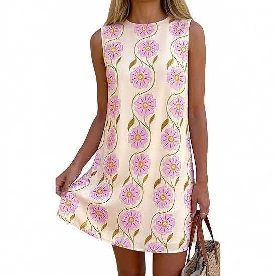 Damen Sommerkleid im Vintage-Stil mit Blütenmuster Echo Archiv