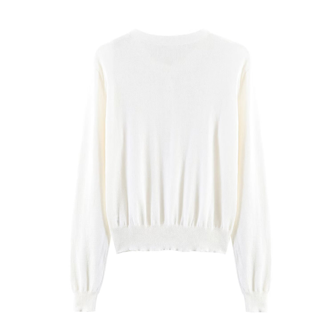 Damen Feiner Strickpullover mit Henley-Knopfleiste, V-Ausschnitt und gerafftem Bund Echo Archiv