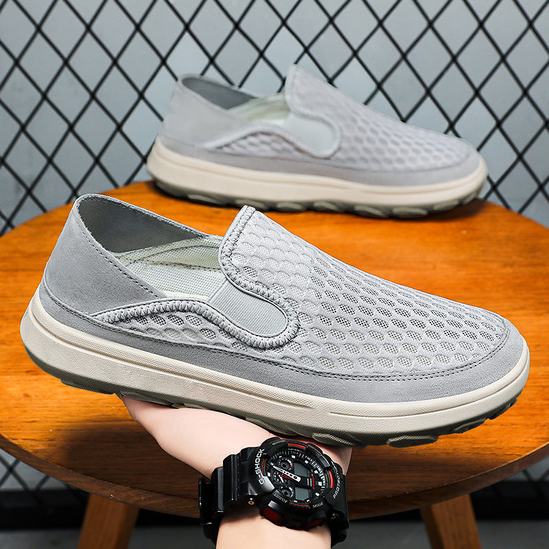 Herren nan atmungsaktiver Mesh-Slip-On Loafer mit elastischen Einsätzen und stoßdämpfender EVA-Sohle Echo Archiv