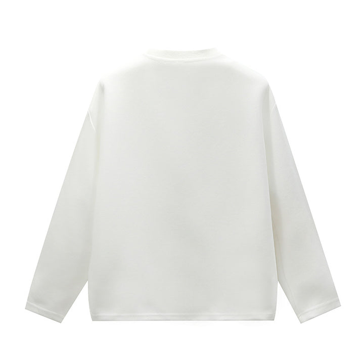 Unisex Minimalistisches Rundhals-Sweatshirt mit Raglanärmeln Echoarchiv