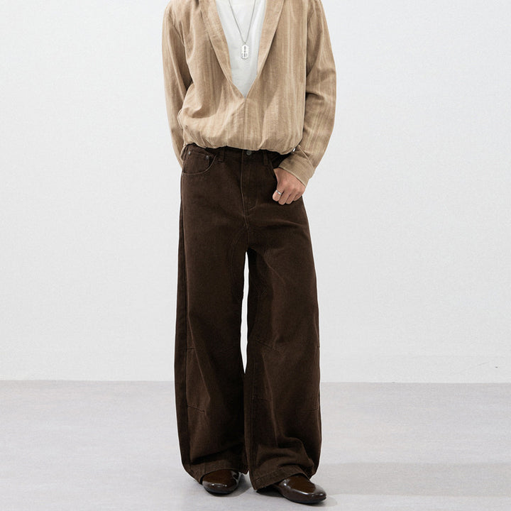 Herren Ultraweite Baggy-Hose mit markanter Schrittpasse und verstärkten Kniepanelen Echo Archiv