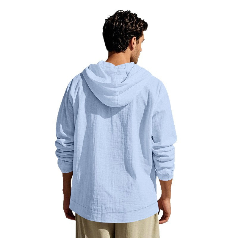 Herren lässige Sommerjacke mit Kapuze Echoarchiv