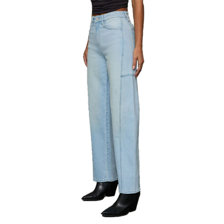 Damen High-Waist Jeans in weiter Beinform mit seitlicher Tasche Echo Archiv