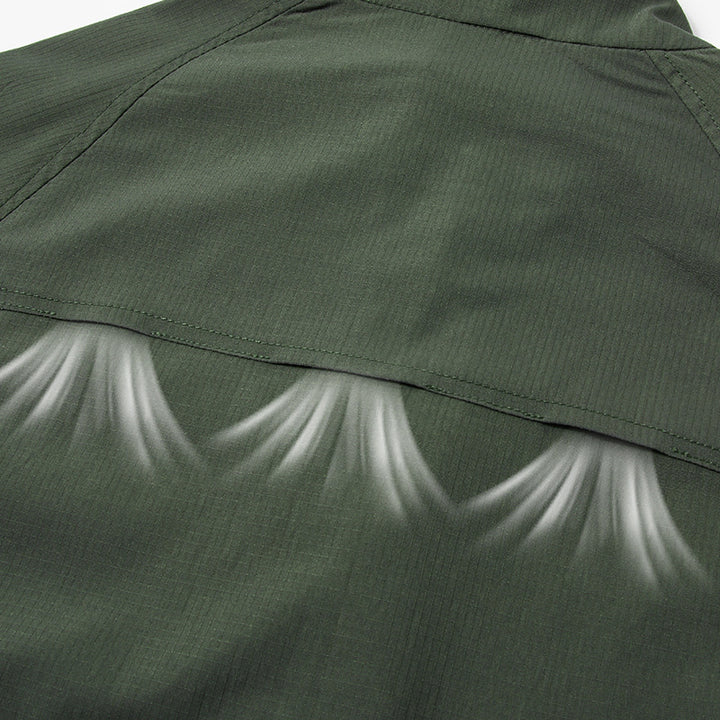 Herren leichte Outdoor-Jacke mit hohem Kragen Echo Archiv