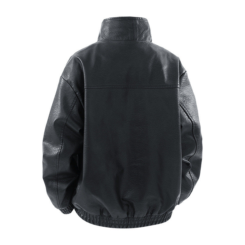 Herren lässige Kunstlederjacke Echoarchiv