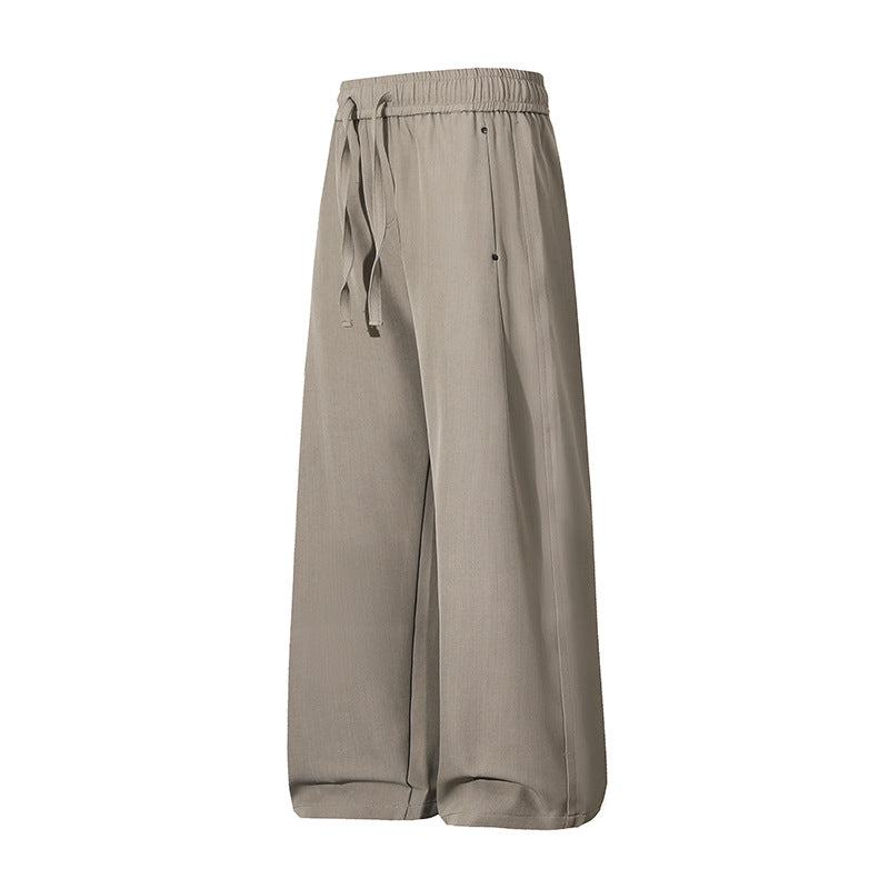 Damen Weite Palazzo‑Hose mit hohem Elastbund & Kordelzug Echoarchiv