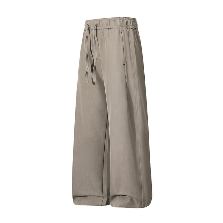 Damen Weite Palazzo‑Hose mit hohem Elastbund & Kordelzug Echoarchiv