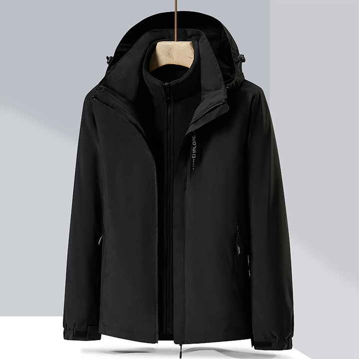 Damen dreilagige Softshelljacke mit herausnehmbarer Fleece‑Innenjacke – Célinea