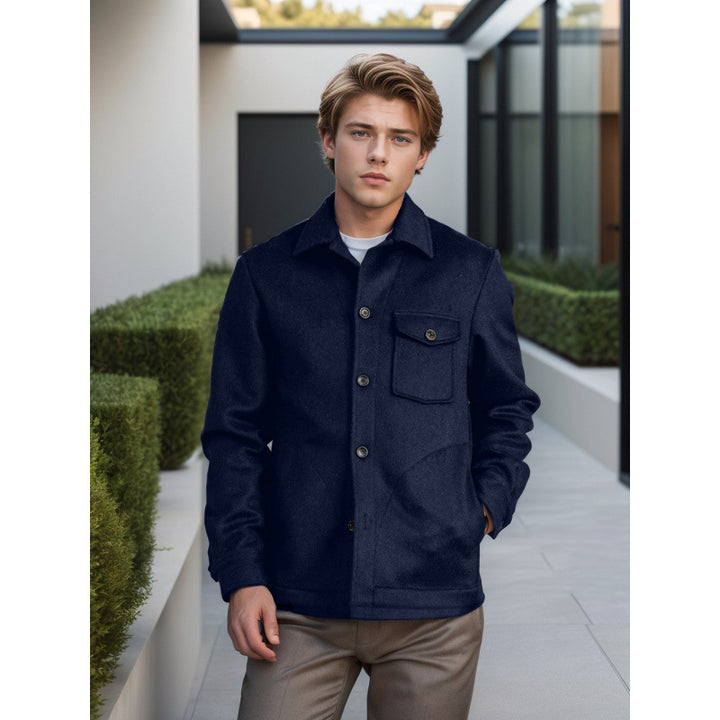 Herren Wolle-Mantel im Casual-Look Echoarchiv