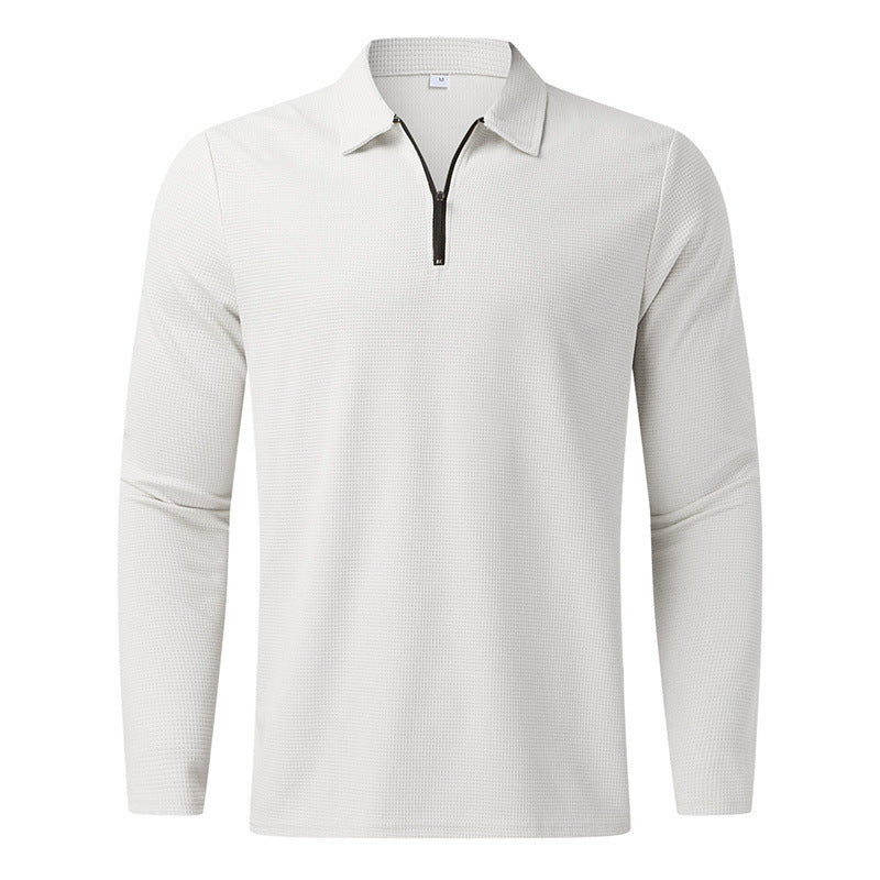 Herren langärmliges Freizeitshirt mit Reißverschluss Echoarchiv
