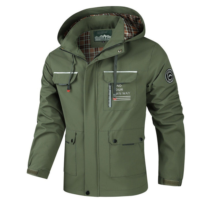 Herren Wetterfeste Allwetterjacke Echo Archiv