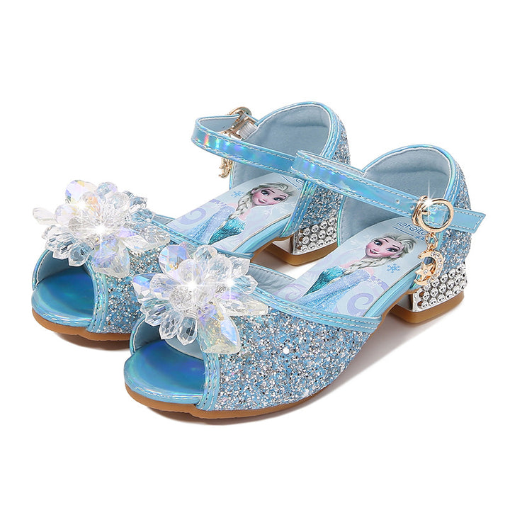 Mädchen Ballerinas mit funkelnden Akzenten und Blumenapplikation Echo Archiv