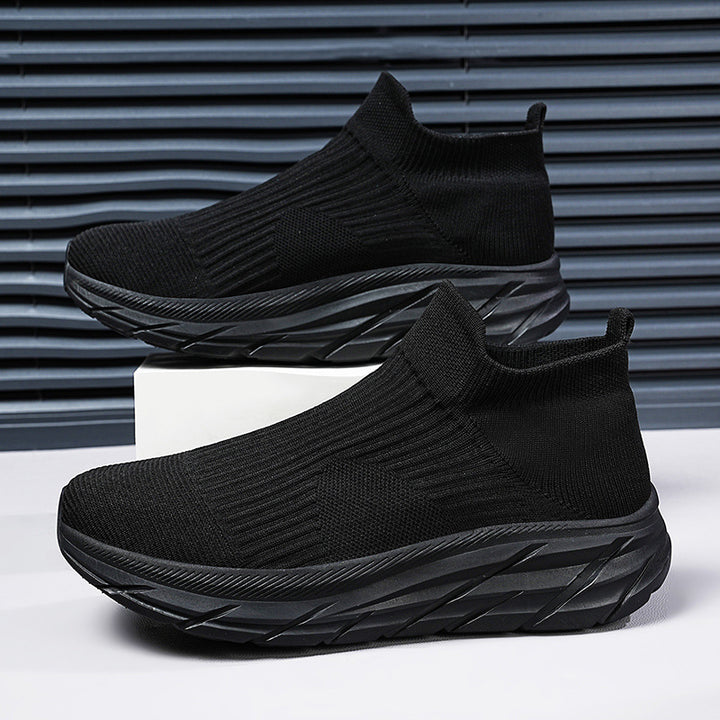 Unisex nahtloser Strick-Sock-Sneaker mit hohem Plateausohle Profil und gepolstertem Komfortfußbett – Norré